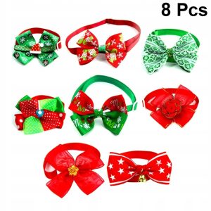 8 sztuk Pet Bowknot Collar Kreatywny krawat dla ps - 1 zdjęcie