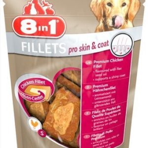 8IN1 Fillets Pro Skin & Coat S - Smakołyk dla zdrowej skóry 80g 8186 - 1 zdjęcie