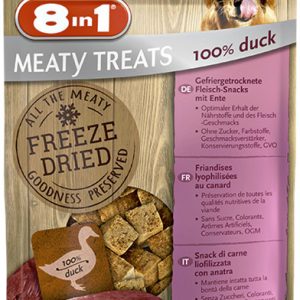 8in1 Przysmak 8in1 Meaty Treats Freeze Dried Kaczka Przysmaki liofilizowane dla psa op 50g - 1 zdjęcie