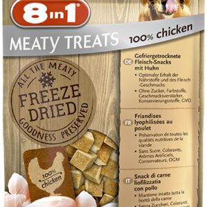 8in1 Przysmak 8in1 Meaty Treats Freeze Dried Kurczak Przysmaki liofilizowane dla psa op 50g - 1 zdjęcie