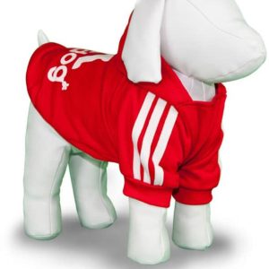 Adidog Bluza Dla Psa Ubranko Dres Czerwony Red L - 1 zdjęcie