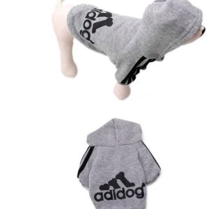 Adidog Bluza Dla Psa Ubranko Dres Ubranie Szary S - 1 zdjęcie