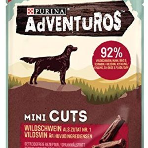 Adventuros przysmaki dla psa mini cuts z woreczkiem z dzika 7 sztuk w opakowaniu (7 x 70 g) - 1 zdjęcie