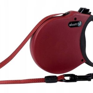 Alcott Smycz wędrowna Automatyczna 5m Bordo L - 1 zdjęcie