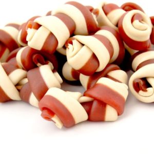 ALDA ALDA kość dental biało-bordowa 8cm 500g PALD105 - 1 zdjęcie