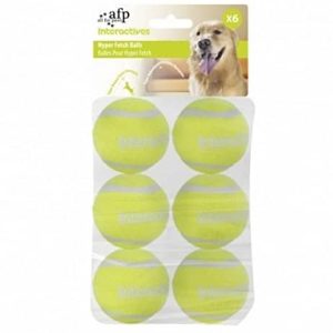 All for Paws All For Paws 3198 interactives  Hyper Fetch Super Bounce Tennis Balls  piłka do piłki do zarzucania kawy, 6er Pack - 1 zdjęcie