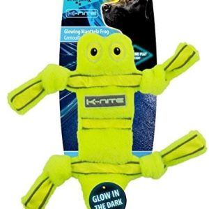 All for Paws K-Nite Glowing manttela Frog neongelbes psy fluorescencyjna szwów do zabawy i logo - 1 zdjęcie