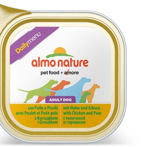 Almo Nature Daily Menu Dog Kurczak z groszkiem szalka 100g - 1 zdjęcie