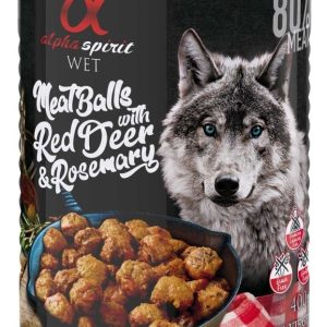 Alpha Spirit Mięsne klopsiki z jeleniem i rozmarynem 400g 23260-uniw - 1 zdjęcie
