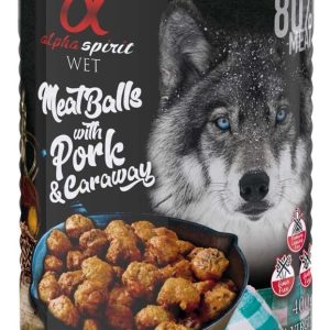 Alpha Spirit Mięsne klopsiki z wieprzowiną i kminkiem 400g 23266-uniw - 1 zdjęcie