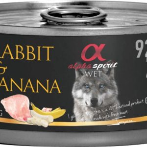 Alpha Spirit mokra królik z bananem 150g - 1 zdjęcie
