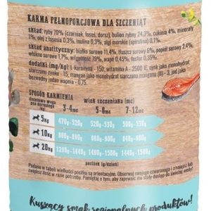 Alpha Spirit Wiejska Zagroda dla szczeniąt Rybna uczta 800g - 1 zdjęcie