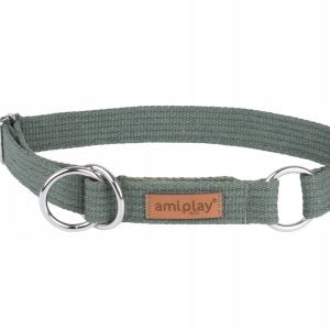 Ami Play Obroża półzaciskowa XXL 45-85 x 3cm khaki - 1 zdjęcie