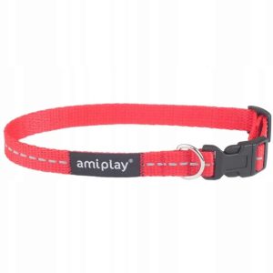Ami Play Obroża Reflective Odblask S 20-35cm czerwo - 1 zdjęcie