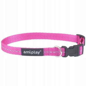 Ami Play Obroża Reflective S 20-35cm Różowa - 1 zdjęcie
