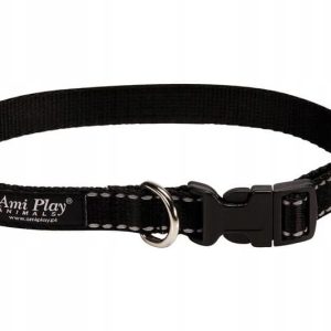 Ami Play Obroża Reflective XL 45-70cm Czarna - 1 zdjęcie