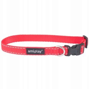 Ami Play Obroża Reflective XL 45-70cm Czerwona - 1 zdjęcie