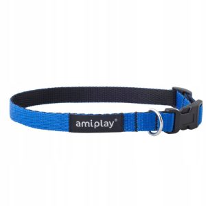 Ami Play Obroża Twist 25-40cm x1,5cm M niebieski - 1 zdjęcie