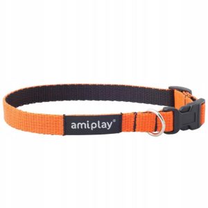 Ami Play Obroża Twist 25-40cm x1,5cm M pomarańcz - 1 zdjęcie