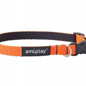 Ami Play Obroża Twist 35-50cm x2cm L pomarańczowy - 1 zdjęcie