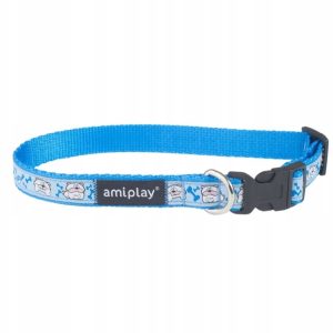 Ami Play Obroża Wink M 25-40/1,5cm Niebieski - 1 zdjęcie