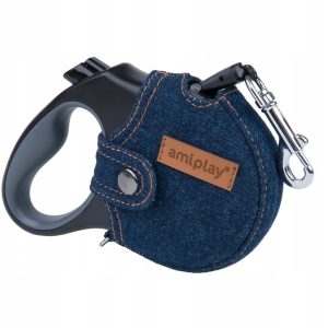 Ami Play Obudowa na smycz automatyczną Denim S gran - 1 zdjęcie