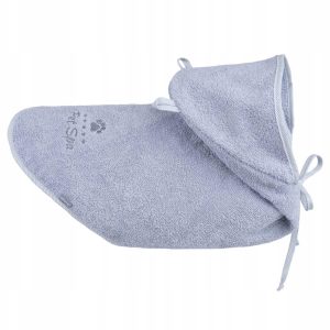 Ami Play Pelerynka kąpielowa dla psa spa 25cm szary - 1 zdjęcie