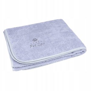 Ami Play Ręcznik kąpielowy psa spa L 124x70 szary - 1 zdjęcie