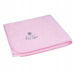 Ami Play Ręcznik kąpielowy psa spa Xs 35x31cm Róż - 1 zdjęcie