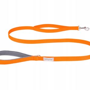 Ami Play Samba Smycz M 150cm x 2cm pomarańczowa - 1 zdjęcie
