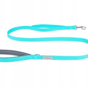 Ami Play Samba Smycz M 150cm x 2cm turkusowa - 1 zdjęcie