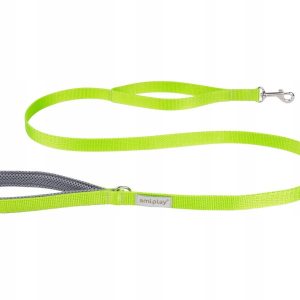 Ami Play Samba Smycz M 150cm x 2cm zielona - 1 zdjęcie