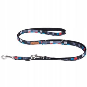 Ami Play Smycz 6w1 Adventure M 1-2m/ 1,5cm kostka - 1 zdjęcie