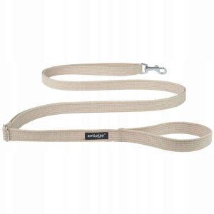 Ami Play Smycz Cotton Easy Fix XL 300/3cm Beżowy - 1 zdjęcie