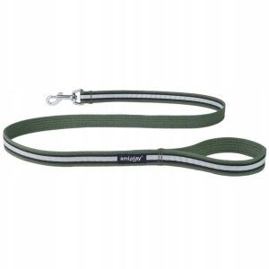Ami Play Smycz Cotton Shine Odblask M 140cm Khaki - 1 zdjęcie