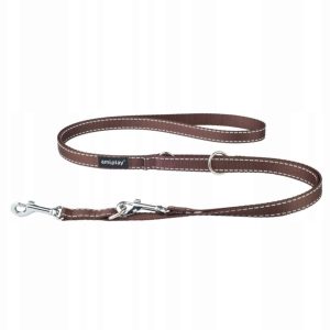Ami Play Smycz Reflective 6w1 L 100-200cm Brązowa - 1 zdjęcie