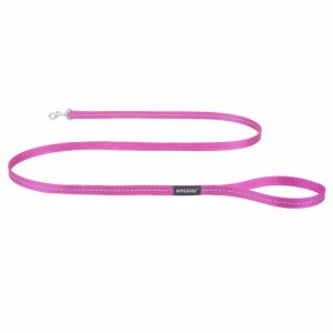 Ami Play Smycz Reflective M 150cm/1,5cm Różowa - 1 zdjęcie