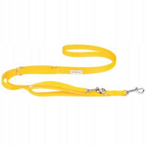 Ami Play Smycz regulowana 7in1 M 1-2m x 2cm żółta - 1 zdjęcie