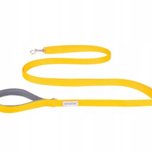 Ami Play Smycz regulowana L 1,6-3m x 2,5cm żółta - 1 zdjęcie