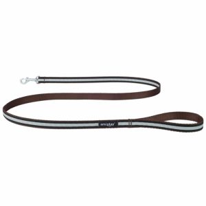Ami Play Smycz Shine Odblaskowa L 150x2cm Brązowy - 1 zdjęcie