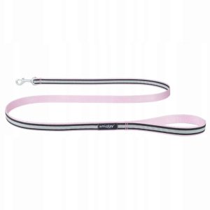 Ami Play Smycz Shine Odblaskowa M 150x1,5cm Różowy - 1 zdjęcie