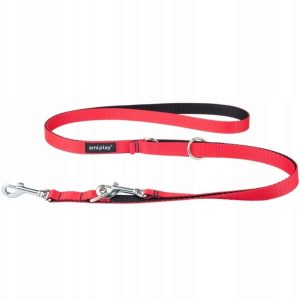 Ami Play Smycz Taśma Twist 6w1 100-200cm M czerwony - 1 zdjęcie