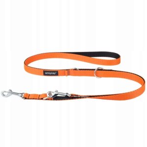 Ami Play Smycz Taśma Twist 6w1 100-200cm M pomarańc - 1 zdjęcie