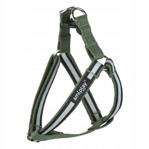 Ami Play Szelki regulowane Cotton Shine M Khaki 30-55 [c d] x 2cm - 1 zdjęcie