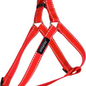 Ami Play Szelki regulowane Reflective M 30-55 [c d] x 1,5cm czerwony 5907563215863 - 1 zdjęcie
