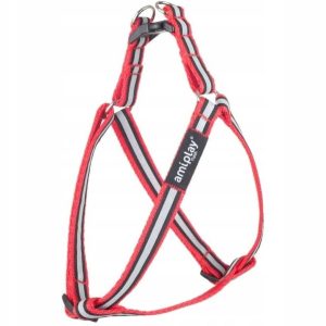 Ami Play Szelki Shine Odblaskowe M 30-55cm Czerwony - 1 zdjęcie