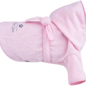 Ami Play Szlafrok kąpielowy dla psa spa 40cm Różowy - 1 zdjęcie