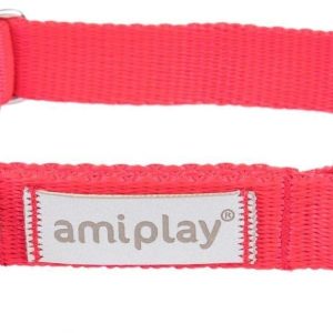 Amiplay Amiplay Samba Obroża półzaciskowa L 35-50 x 2,5cm czerwona - 1 zdjęcie