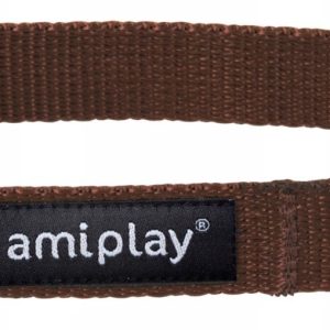 AmiPlay Basic Obroża regulowana 45-70/2,5 Brązowa - 1 zdjęcie