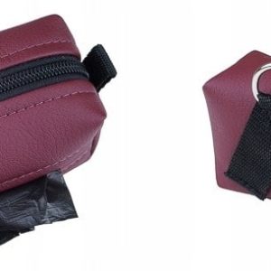 AmiPlay Lincoln Bordowa Torebka na worki 9x5x4cm - 1 zdjęcie